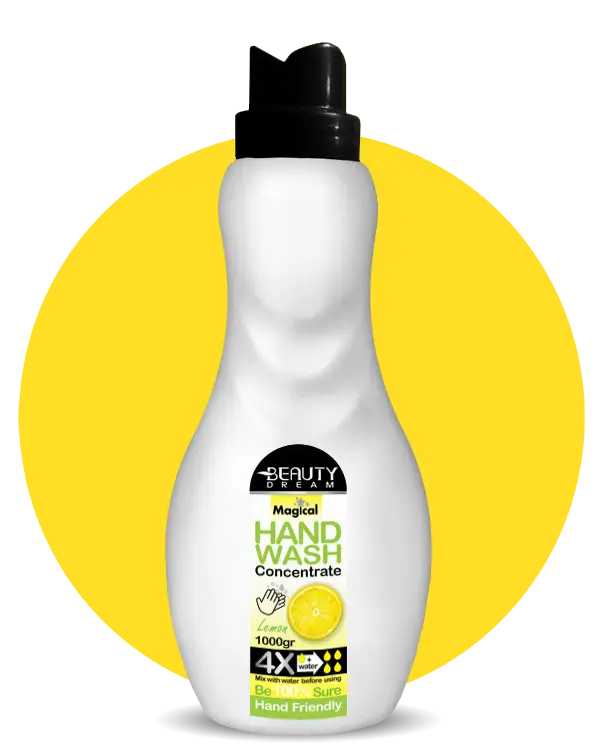 کنستانتره مایع دست (1به4) با رایحه ی لیمو 1000 گرم